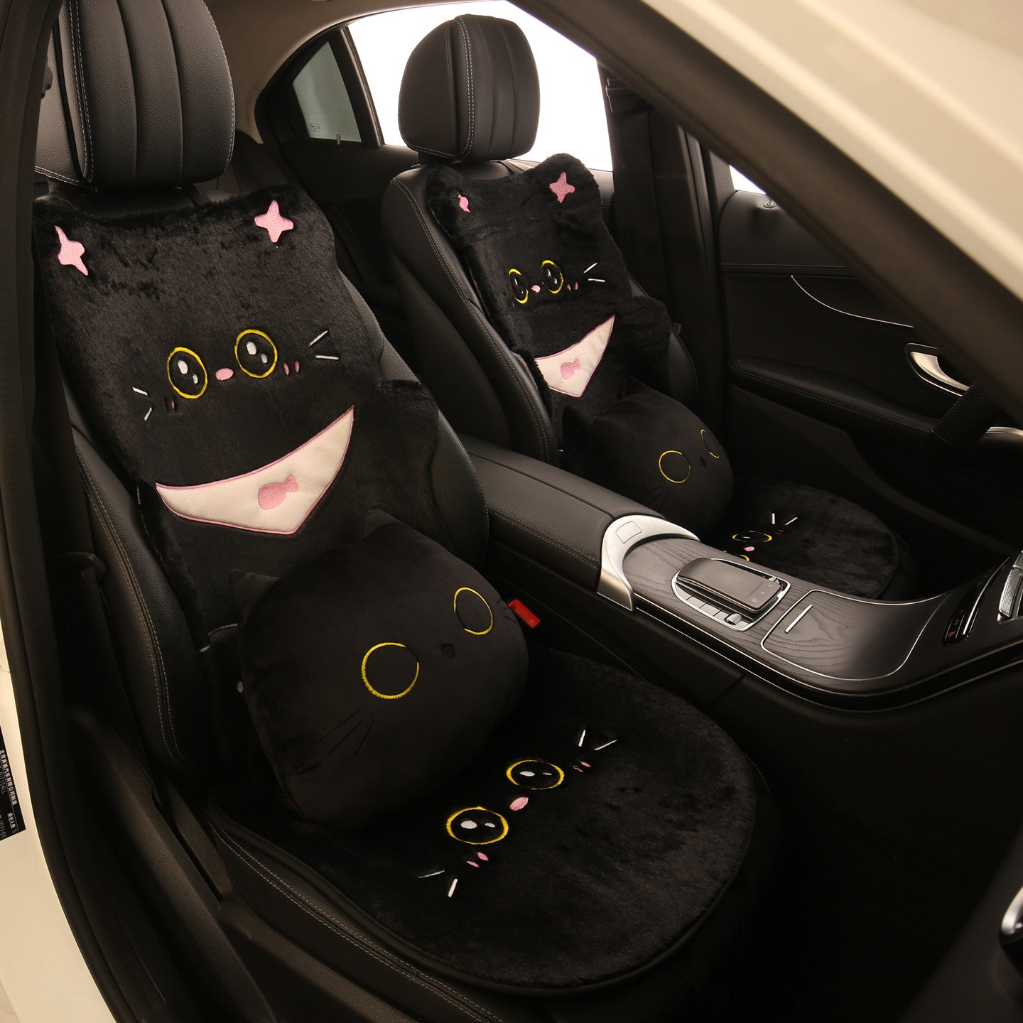 Peluş pişik avtomobil oturacağı yastığı, şirin cizgi filmi oturacaq yastığı, yüksək səviyyəli yeni oturacaq örtüyü, isti qadın oturacağı örtüyü, peluş oturacaq yastığı