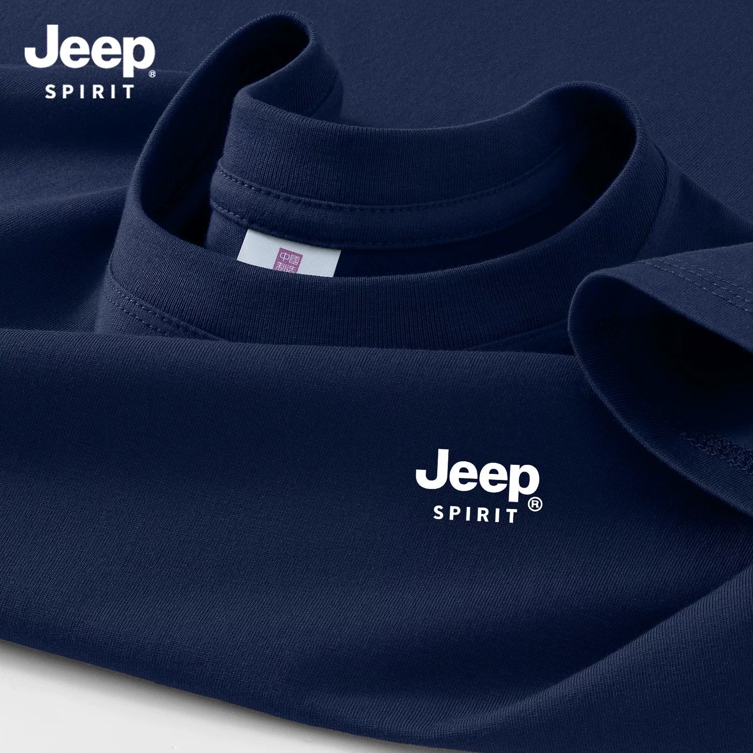 JEEPSPIRIT Jeep 260G ağır çəkili təmiz pambıq qısaqol köynək kişi çox yönlü böyük ölçülü boş paltar kişi qısaqol köynək