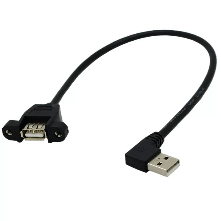 Sol və sağ əyri USB2.0 uzatma kabeli, yuxarı və aşağı dirsək, USB 90 dərəcə məlumat kabeli, USB kişidən qadına qulaq kəmərləri sabitlənə bilər