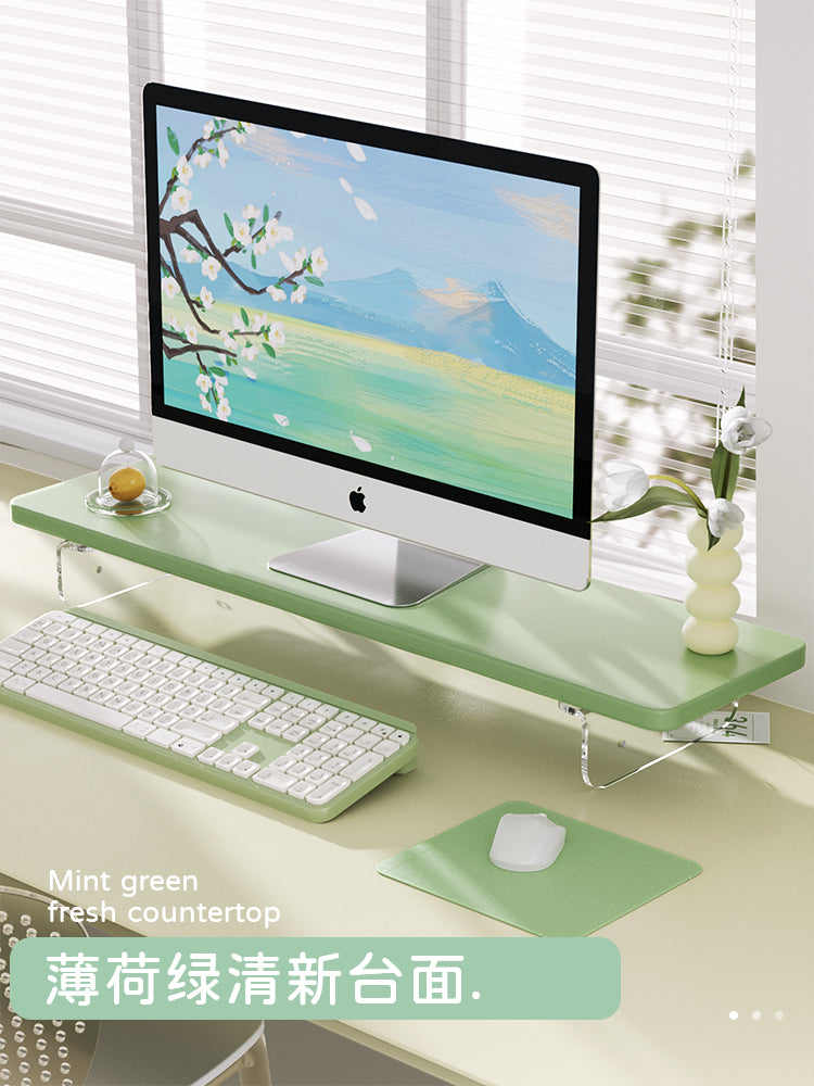 Sadə ins üslublu iş masası monitoru yüksək stend masa üstü monitoru qaldırılmış baza stolu masası genişləndirilməsi saxlama rəfi notebook ekran gücləndirici braket klaviatura saxlama rəfi