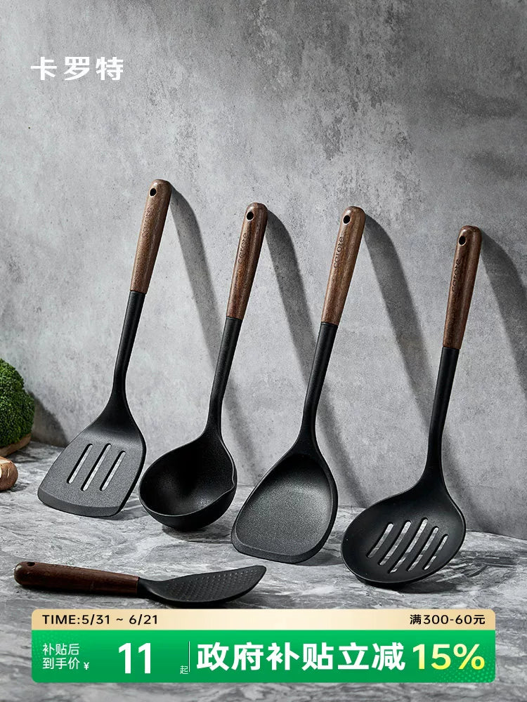 Yerkökü silikon spatula məişət yemək spatula yapışmayan xüsusi şorba qaşığı süzgəc qida dərəcəli yüksək temperatura davamlı dəst