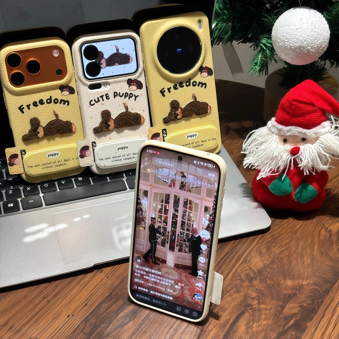 Apple 17promax mobil telefon üçün uyğun qış naxışlı bala tutacağı Huawei mate60pro kreativ pura70 cizgi filmi Reno14 sevimli vivox300 hər şey daxil payız əleyhinə Xiaomi 17 yumşaq