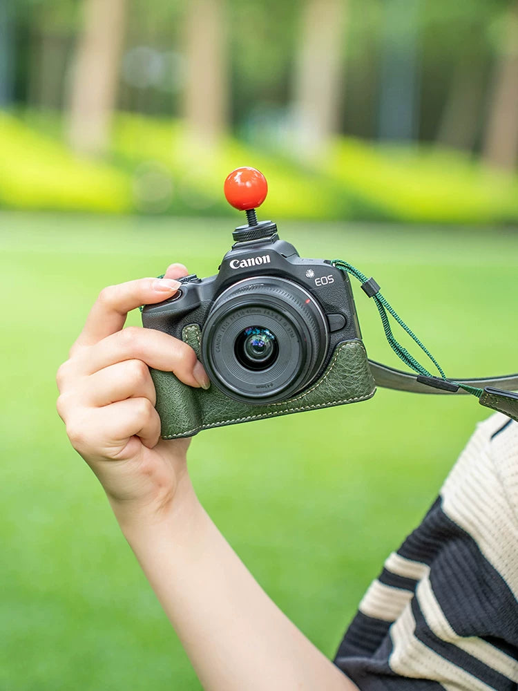 Canon R50 kamera qutusu R10r62r8 qoruyucu qutu R100 baza çantası R6 ikinci nəsil aksesuarları dəri qutu RP r7 üçün uyğundur
