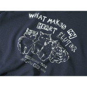 Chorissa Amerika Retro Qəşəng Tənbəl Sviter Payız Çoxfunksiyalı Pişik Naxışlı Uzun Qollu Çiyinsiz Top