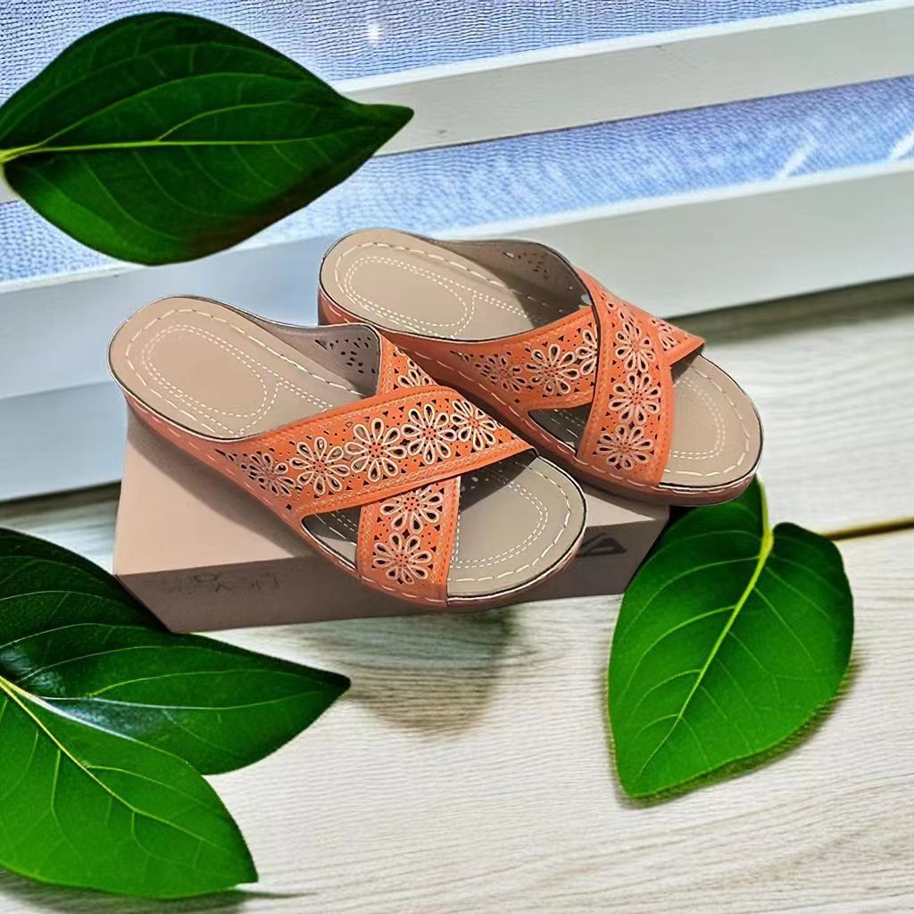 2025 Qadın Ayaqqabıları 43 Böyük Ölçü Sandalet Moda Vintage Sol