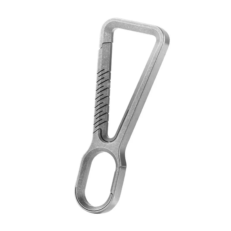KOU004 Titanium Alloy Key Chain Multifunctional Car Key Simple Key Ring Pendant Outdoor Hiking Buckle Quick Release