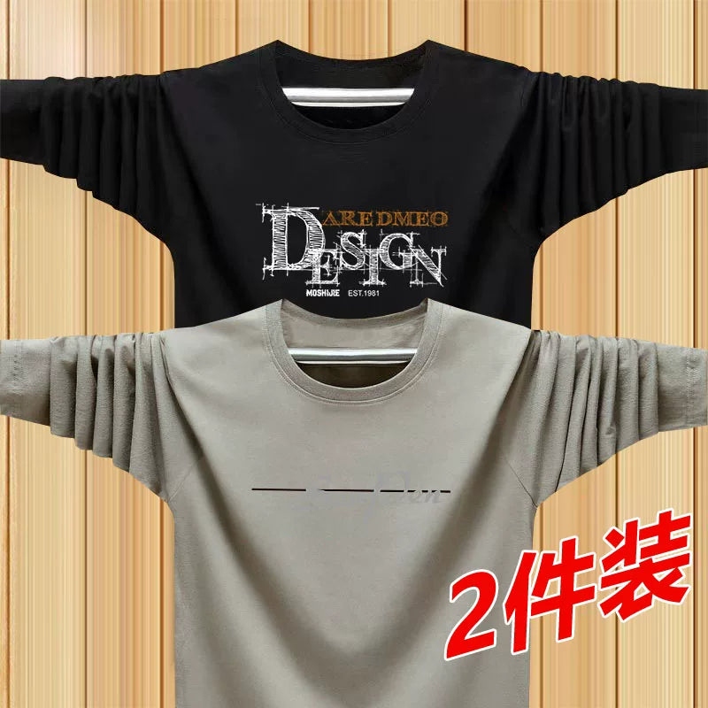9.9 xüsusi təklif! Yaz və Payız Modal uzunqol kişi dəbli sweatshirt təmiz pambıq daxili köynək kişi geyimi