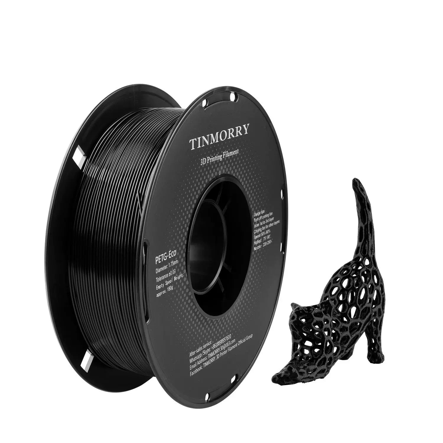 Tinmorry: Tianrui PETG-ECO yüksək dayanıqlı 1,75 mm FDM3D printer, 1 KG paket üçün uyğundur