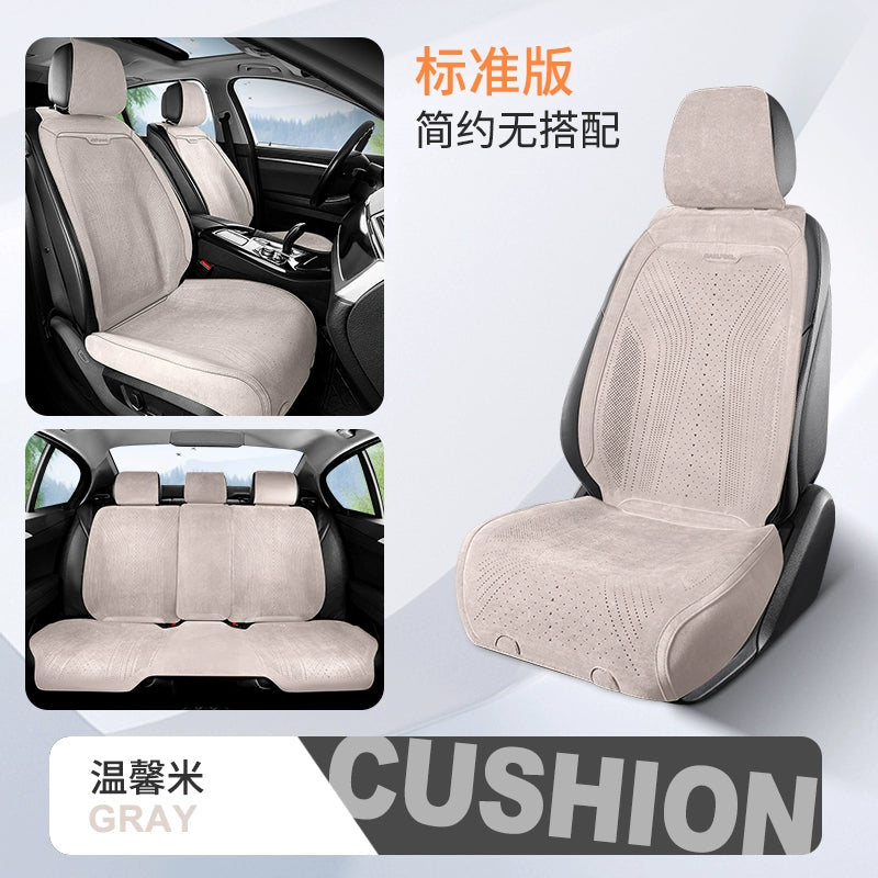 Yeni Gələn Zamşa Avtomobil Oturacaq Yastığı Bütün İl Boyu Neytral Rames Nəfəs ala bilən Nazik Qış Oturacaq Yastığı Yarım Paket Avtomobil Paletləri Oturacaq örtüyü