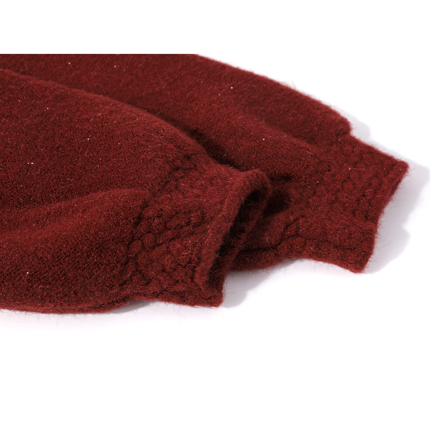 Chola Lisa-nın unikal və gözəl qırmızı Milad sviteri, payız və qış üçün şık qısa toxunmuş hırka.