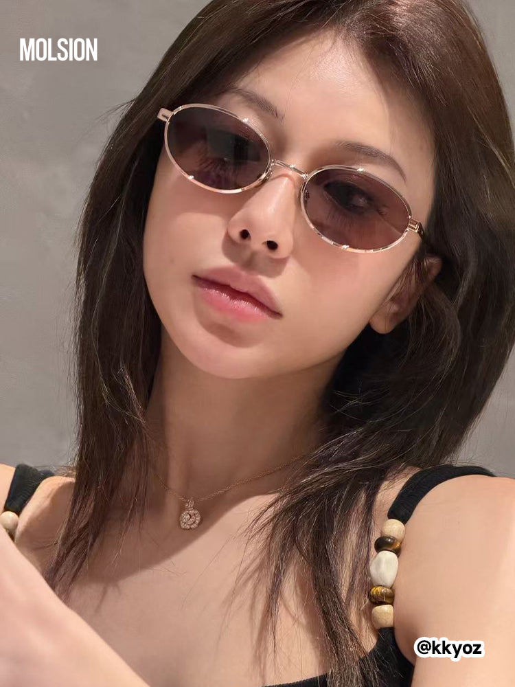 [Zhang Linghe ilə eyni model] 618 böyük satış Mosen Moonlight Mirror 26 yeni günəş eynəyi günəşdən qoruyucu günəş eynəyi MS7172