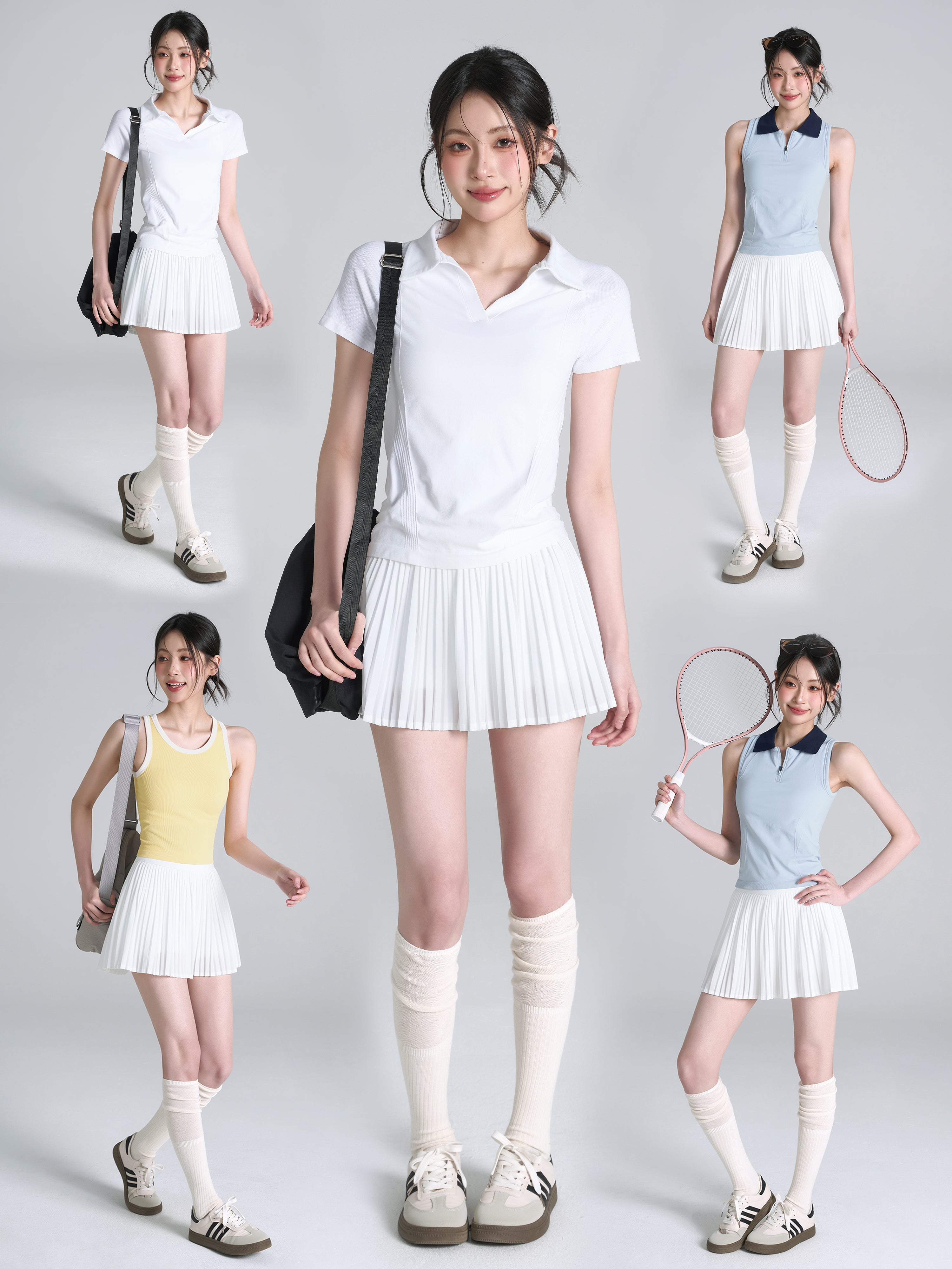 Lan naxışlı idman tennis yubka badminton qaçış şortu yoqa geyim kostyumu qadın ekspozisiyaya qarşı fitnes qatlı yubka