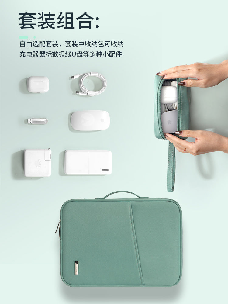 Lenovo Xiaomi Huawei matebook14 Apple macbook air13.3 Xiaoxin pro13 üçün uyğun noutbuk çantası qadın M3 kişi ipad planşet qoruyucu örtüyü 15.6 düym