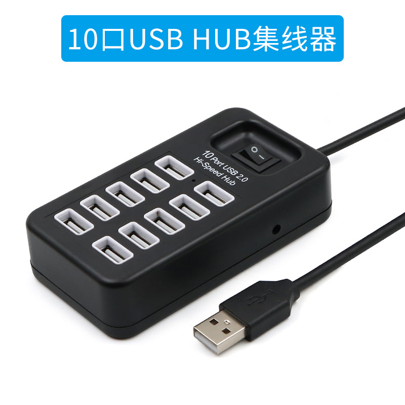 10 portlu USB qovşağı kompüterin genişləndirilməsi çoxlu U port birdən on rozetka ayırıcı notebook iş masası hostu çox məqsədli USP interfeys çeviricisi birdən on çox interfeysli xarici birləşdirici məsaməli HUB