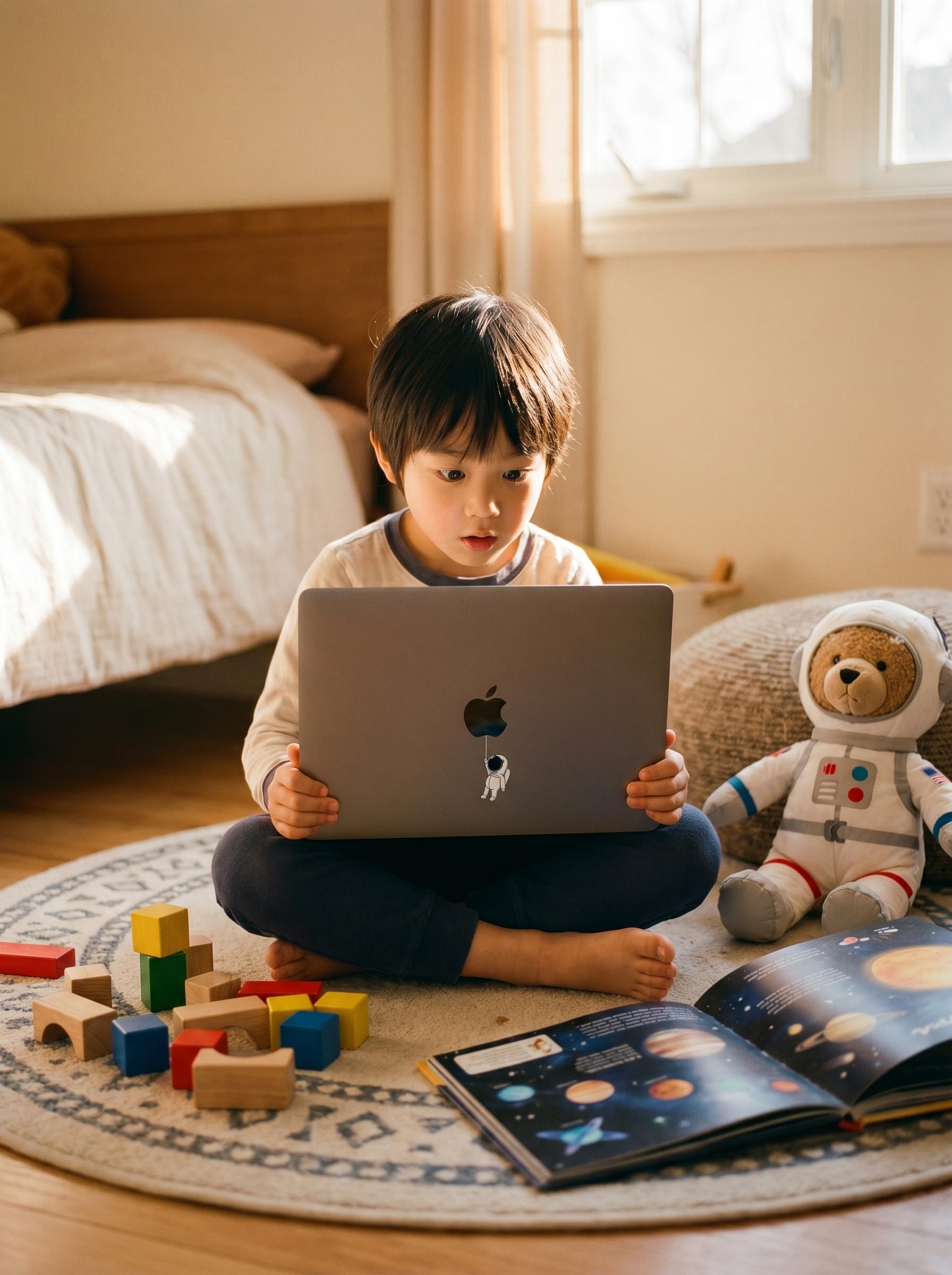SkinAT Apple kompüteri üçün uyğundur qoruyucu qab filmi MacBook Air15 M4 qoruyucu film stikeri əyləncəli cizgi filmi şəffaf film Mac Pro14 M5 yapışqan qoymadan müalicəvi sevimli heyvan stikeri