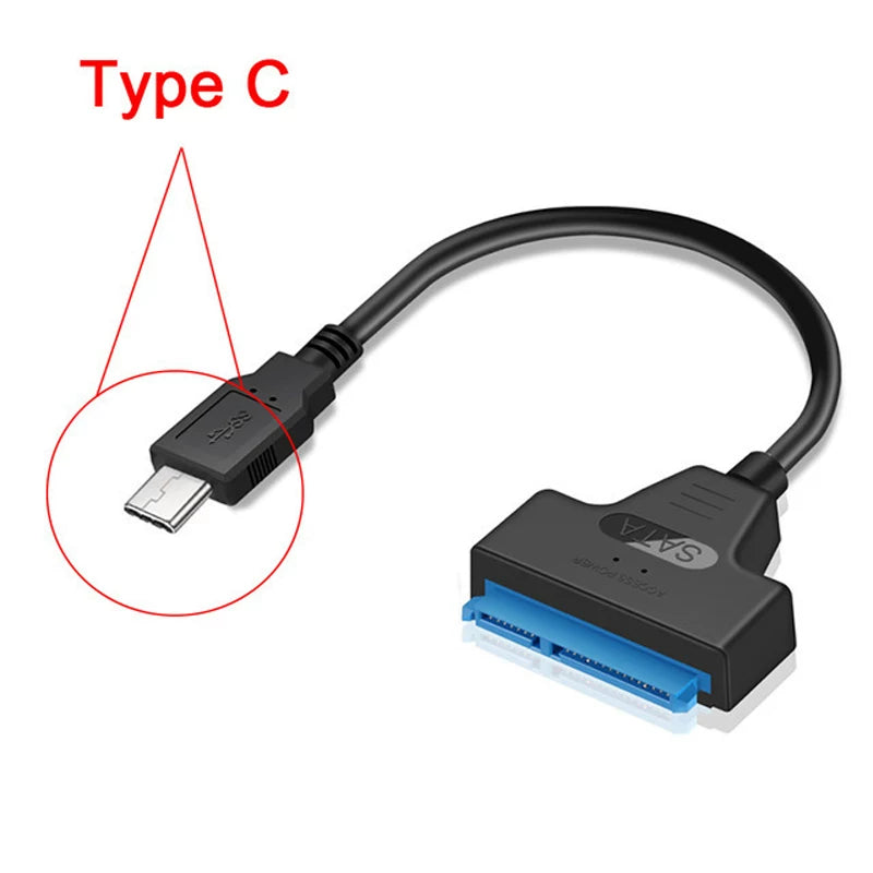 USB asan sürücü kabeli usb3.0-dan sata kabelə 2,5 düymlük sabit disk kabeli 0,16 metr yüksək sürətli çevirmə kabeli