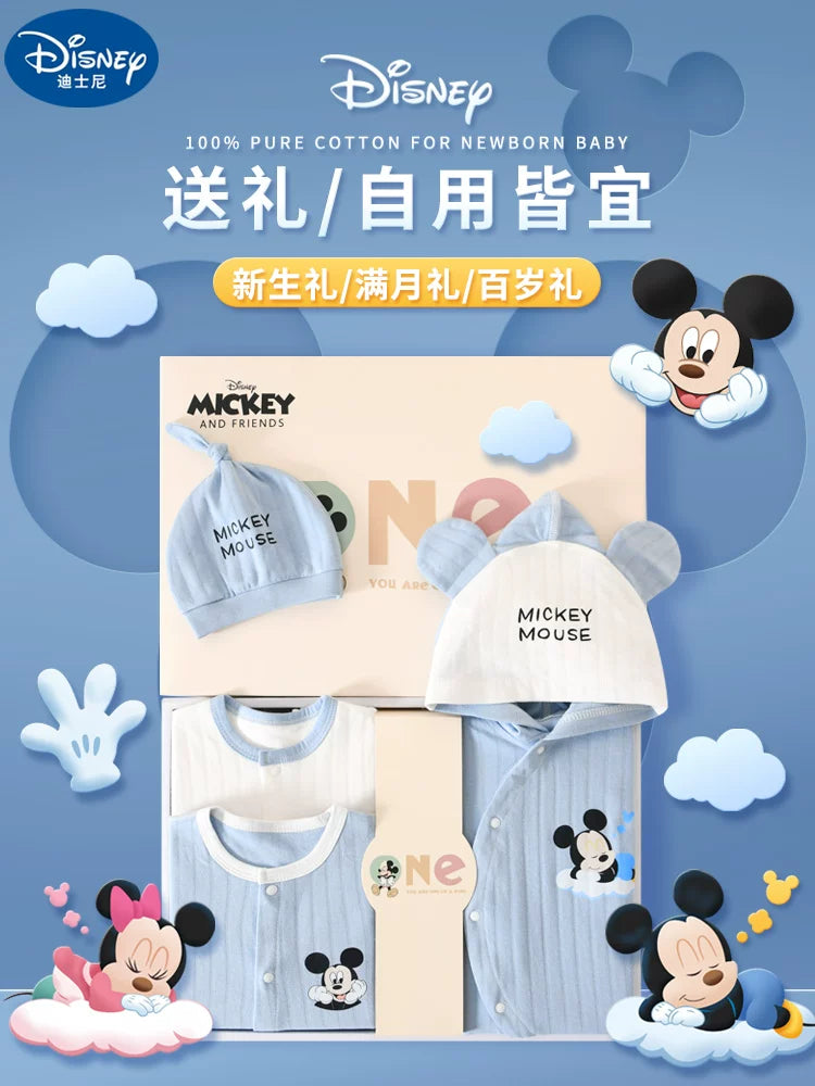 Disney Yenidoğulmuş Körpə Geyimləri Hədiyyə Dəsti - Yenidoğulmuşlar, Bir Aylıq Bayram və Yüksək Səviyyəli Hədiyyə üçün İdealdır