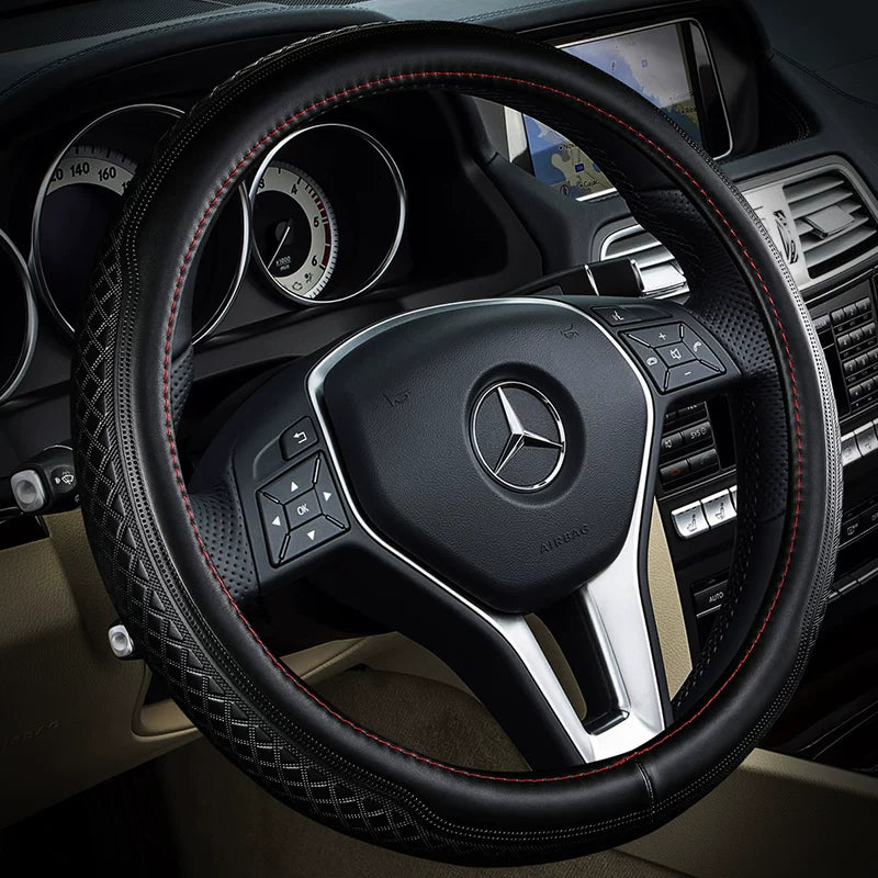 Köhnə Mercedes-Benz E300L, E260L, E200L, C180, C200, S-Class və R320 modelləri üçün dəri sükan örtüyü.