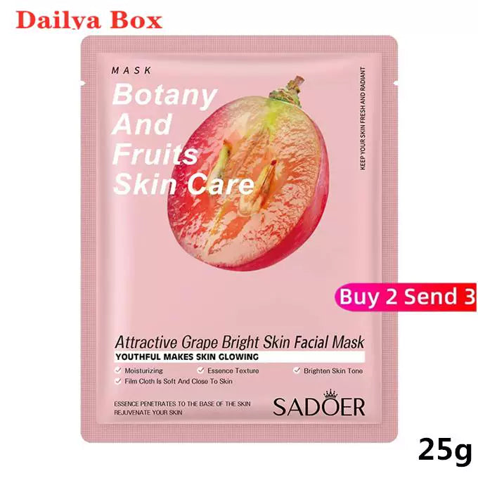 10 ədəd Bitki Üz Maskası Gözəllik Dəri Baxımı Üz Maskaları Kosmetika