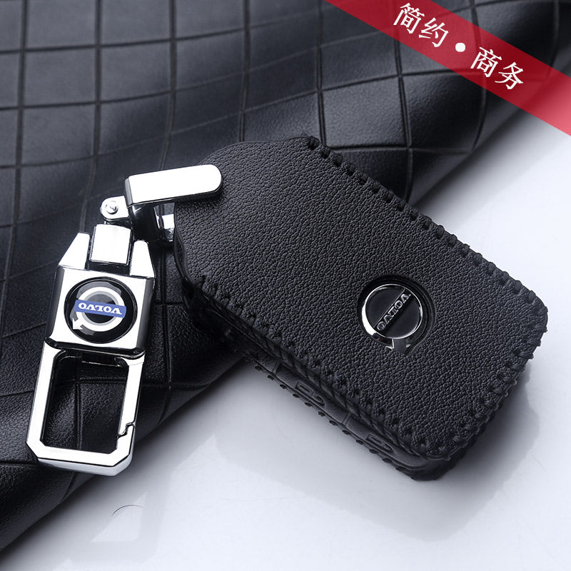 2026 Volvo genuine leather key cover for S90, XC60, S60, XC40, XC90, V60 and V90 key chains/bags.