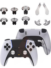 PS5 Elite Controller Metal Yüksək və Aşağı Rokçu Qapağı Dəyişdirmə Qapağı Paddle Paddling Arxa Düymə Kənar Təmir Aksesuarları