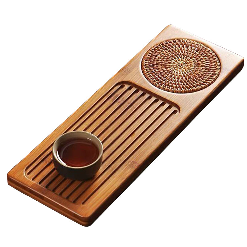 Bambuk ağacından hazırlanmış çay qabı quru qabarcıqlı masa məişət Yapon əl istehsalı bərk ağacdan drenaj qabığı sadə Kung Fu çay dəsti nəlbəki dəniz qabı kiçik