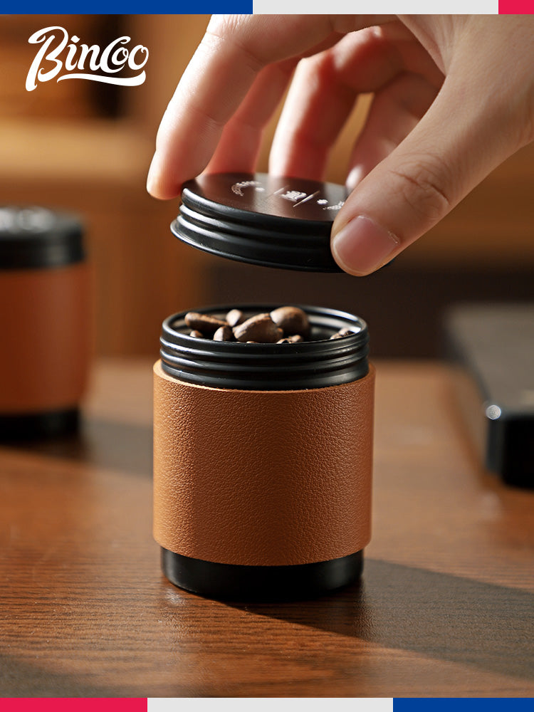 Bincoo qəhvə tozu möhürlənmiş banka mini portativ qəhvə lobya saxlama qabı kiçik saxlama qabı çay qabı