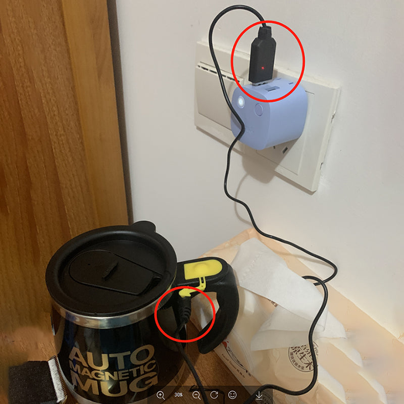 USB şarj kabeli qarışdırma kubokunu dolduran xüsusi enerji təchizatı kabeli şarj cihazı kabeli iki nüvəli kabel
