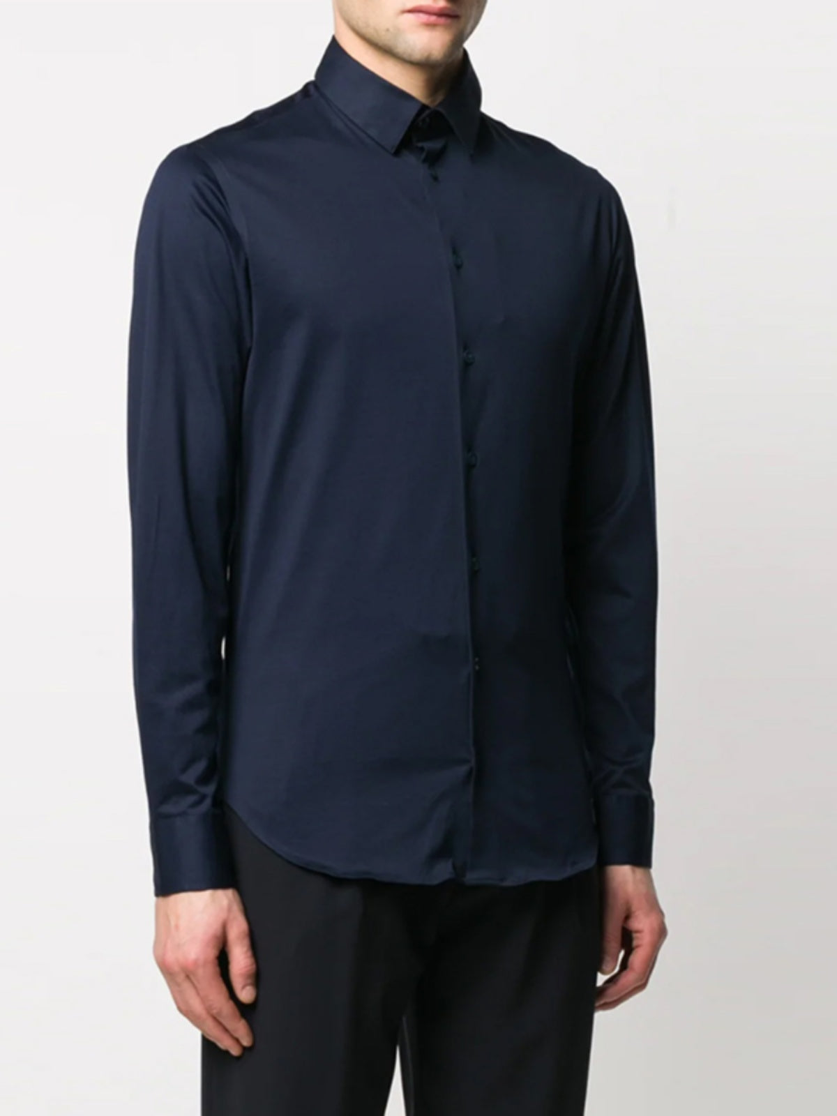 Giorgio Armani Kişi Pambıq Uzunqol Köynək 8WGCCZ97 JZ071