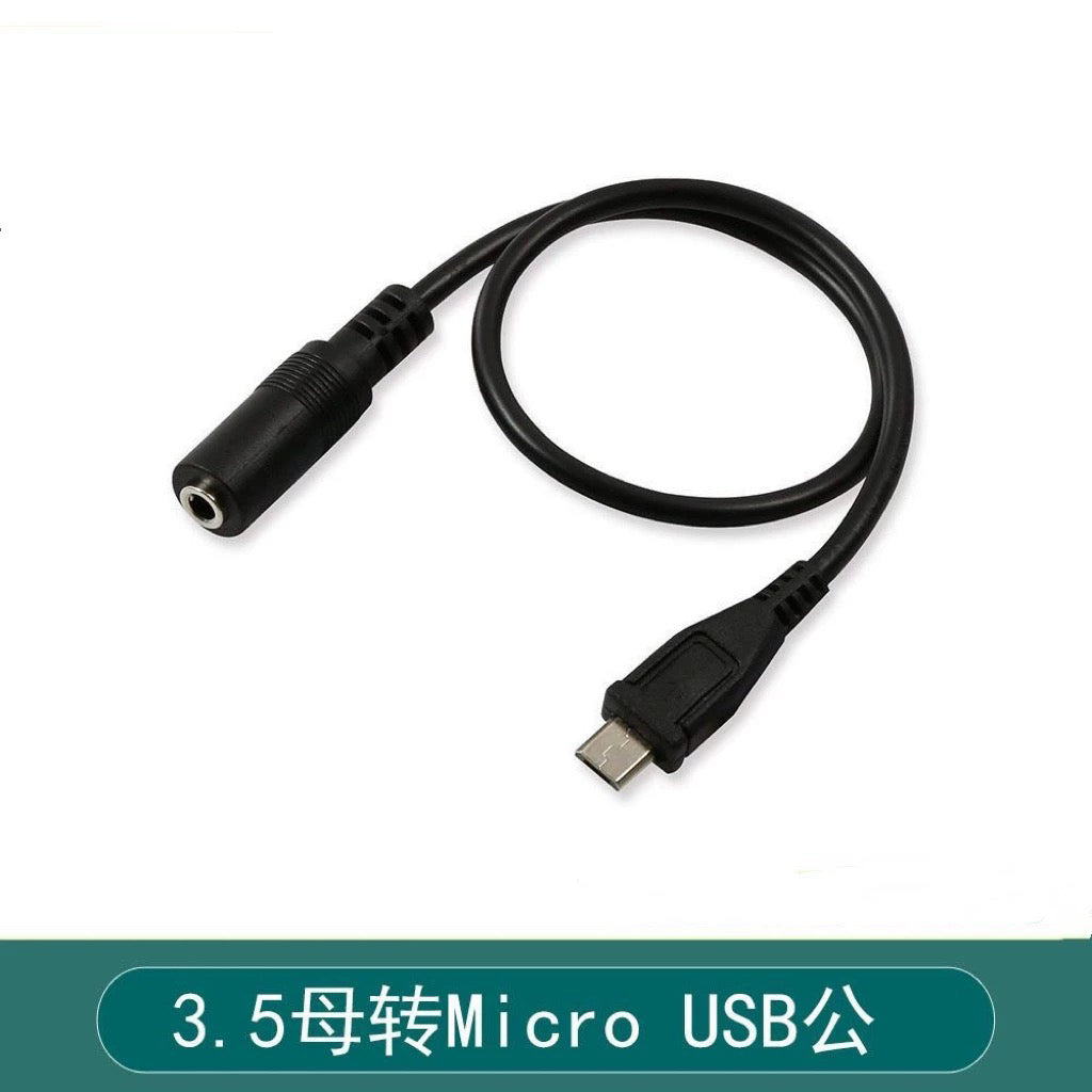 Android telefon qulaqlığı audio adapteri Micro USB-dən 3,5 mm-ə qədər qadın adapter kabelinə çevrilmə kabeli audio kabeli