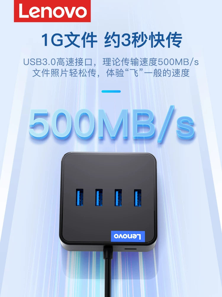 Lenovo usb genişləndirici dok fiş çox port dəsti splitter hub notebook stolüstü kompüter multi-interfeys uzatma kabeli çevirici adapter xarici birdən ikiyə Apple genişləndirici tip üçün uyğundur