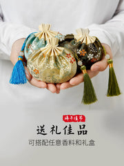 Qızıl ipək çaplı Hanfu pul kisəsi kisəsi, qədim üslublu kisə boş çanta, Çin üslublu kisə, ağcaqanad kovucu, Hanfu bəzəyi, əl çantası