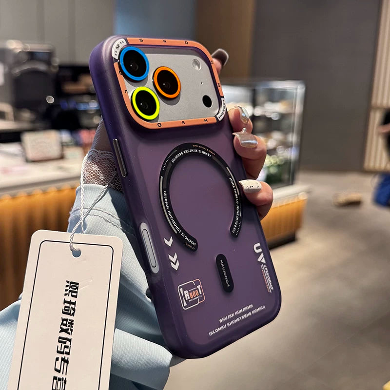 Apple 17 mobil telefon qutusu üçün uyğun çanta düyməsi maqnit udma yeni iphone16promax qoruyucu qutu qabaqcıl narıncı 14PM cib telefonu qutusu kreativ 15pro qoruyucu kişi gözəl görünüşlü şəffaf 13 qutu