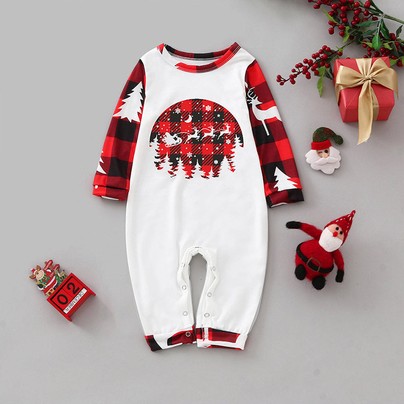 Milad pijamaları ailə dəsti Milad Qadın Kişilər üçün uşaq pijamaları