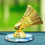 Alaşımlı badminton avtomobil bəzəkləri yeni avtomobil mərkəzi konsol avtomobil bəzəkləri yaxşı rəqabət səs metal Trophy