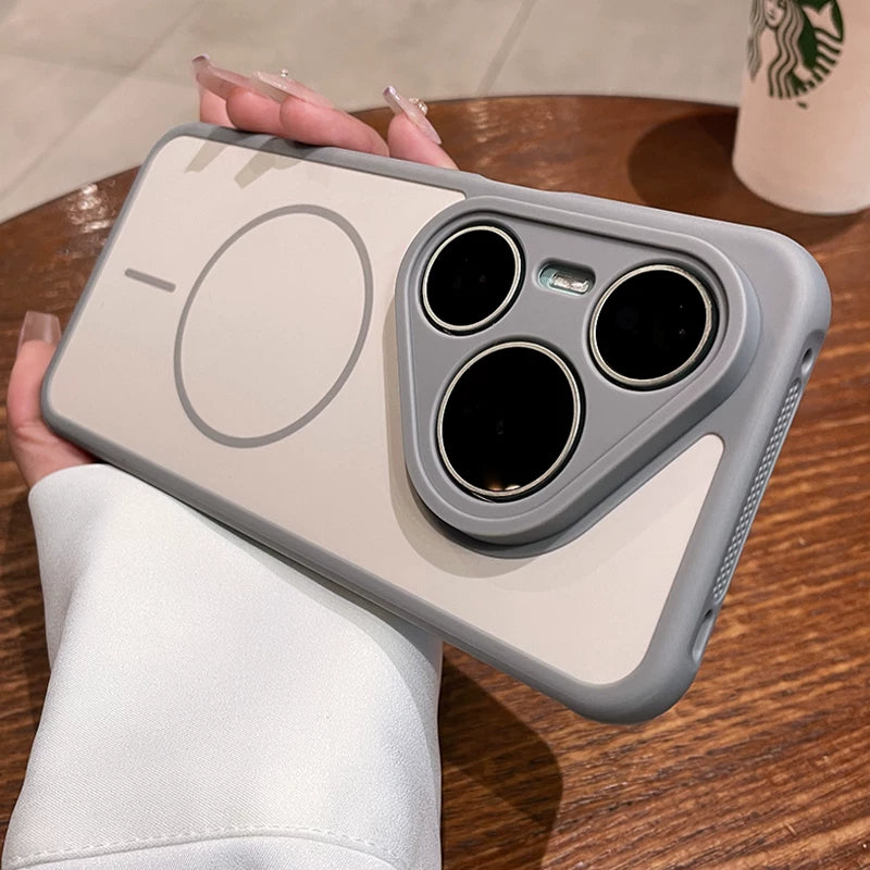 Huawei pura70pro mobil telefon qutusu üçün uyğundur pura70 yeni pura80 qabaqcıl maqnit qoruyucu çanta pro+lens hər şey daxil por silikon p70 yüksək görünüşlü üst olmayan film hava yastığı kişi və qadın çantası