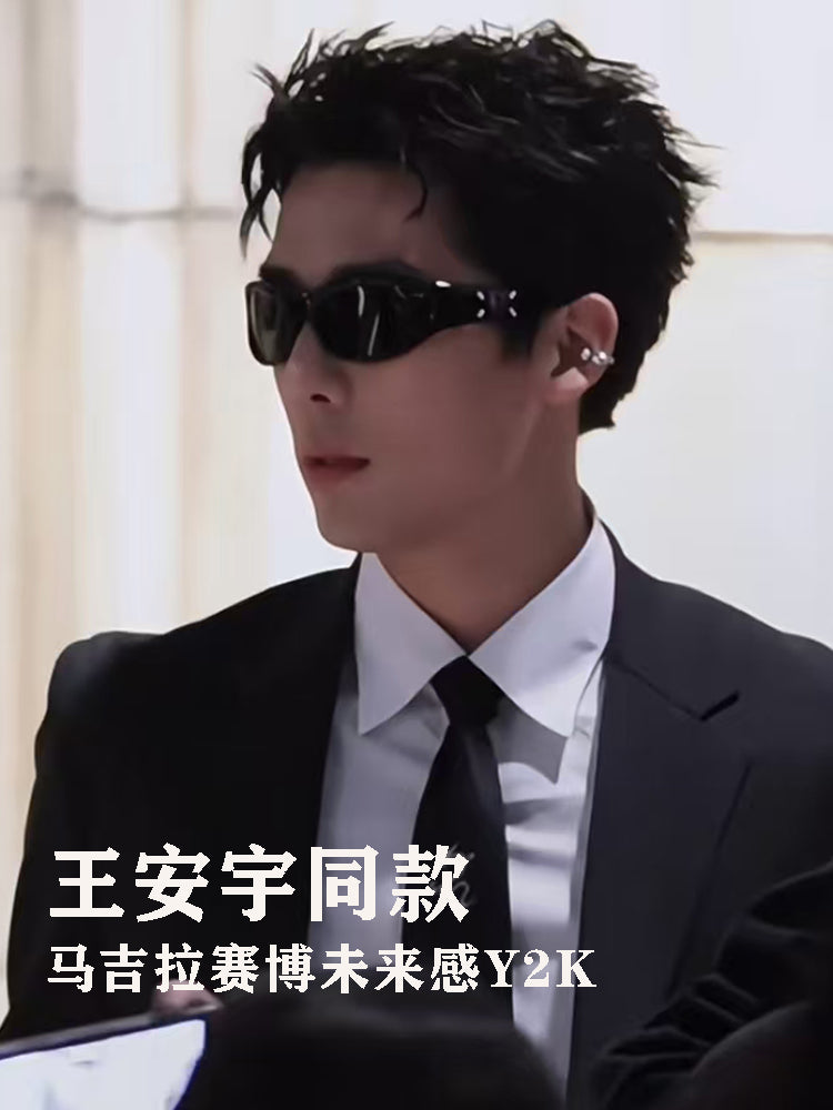 Wang Anyu'nun kişilər üçün eyni gm pişik gözü günəş eynəyi, yüksək səviyyəli və yaraşıqlı gün eynəkləri, at sürmə və alpinizm, Majira ko-brend