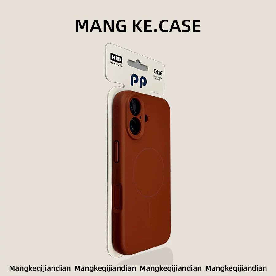 Yeni 17 maye silikon tpu material ip apple 16promax mobil telefon qutusu iphone16pro Morandi toz maqnit emiş 15 mobil telefon qutusu 14 moda 13 sadə 12 cüt 3c sertifikatı