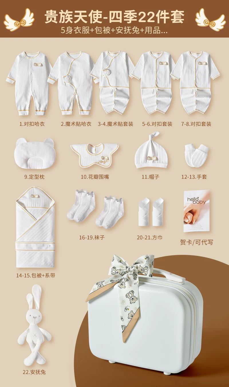 Körpə hədiyyə dəsti, yeni doğulmuş körpə üçün geyim və ləvazimatlar, yeni doğulmuş körpənin dolunay bayramı hədiyyəsi, yeni ana üçün yüksək səviyyəli hədiyyə.