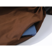 Chorissa iki hissəli yamaqlı incə formalı yaz, payız və qış bazalı trikotaj don qadın üçün retro zərif stilli uzun ətək