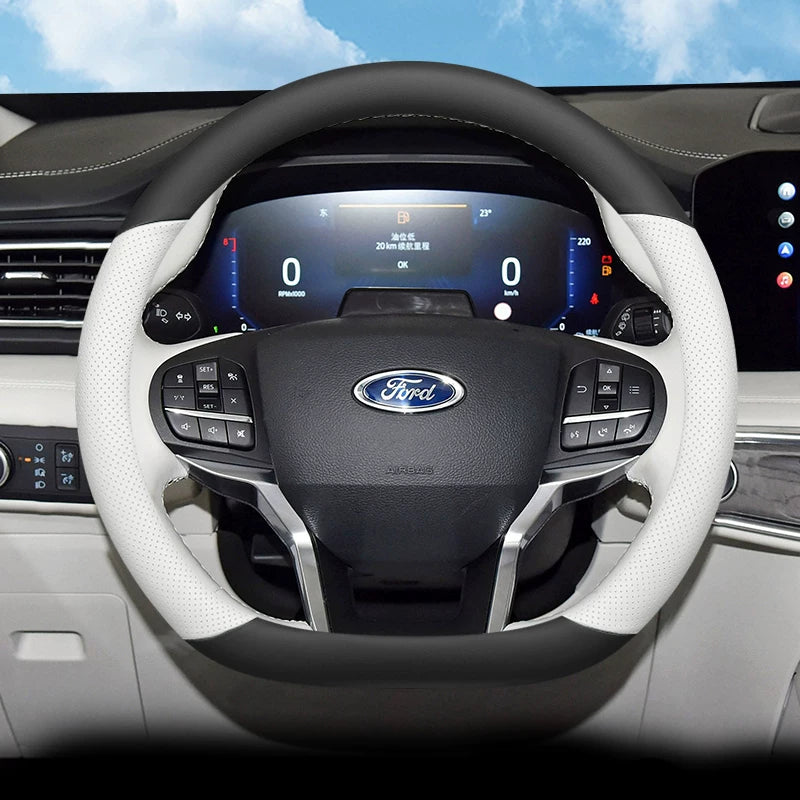 2024 Ford Explorer Steering Wheel Cover, Ultra-thin, Special Kunlun Pinnacle Edition, Anti-Slip, Suitable for All Seasons