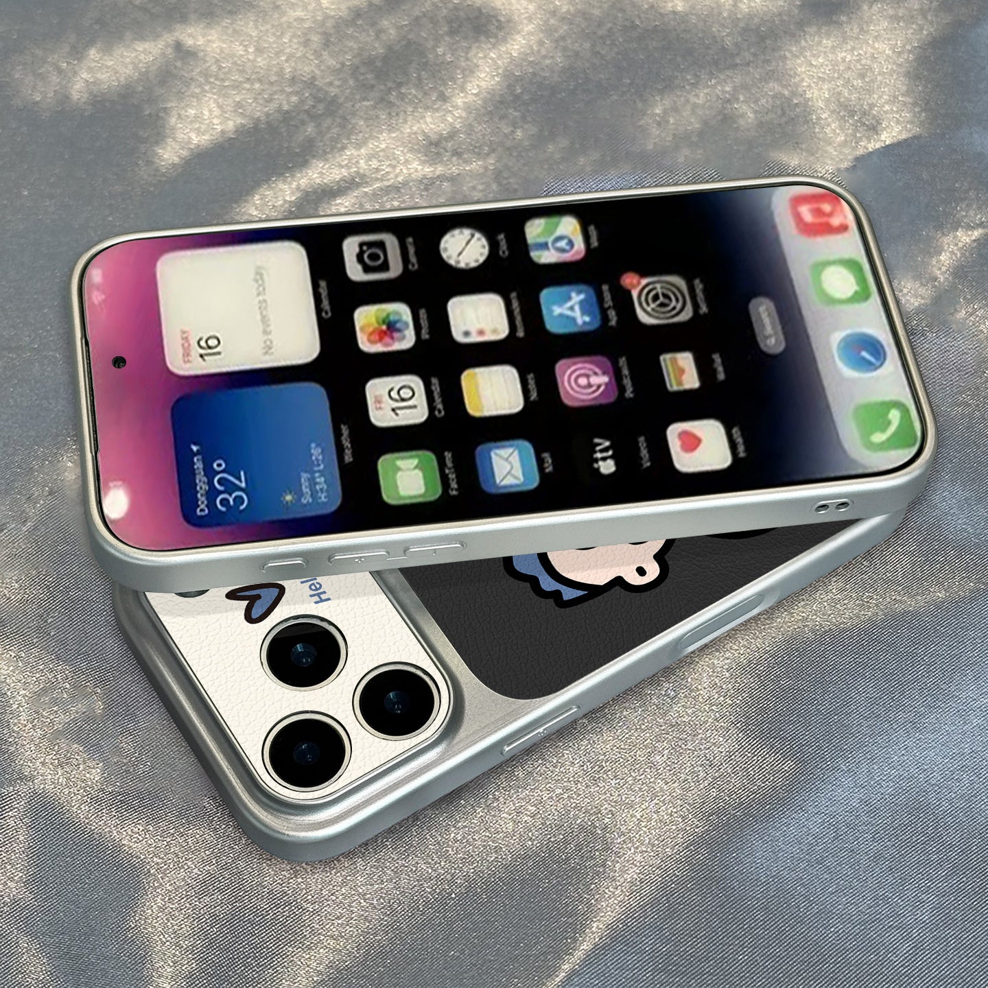Apple 17promax mobil telefon qutusu üçün uyğundur yeni vegetarian dəri kolbasa ağız qız dəsti cütlük hər şey daxil geniş pəncərə yüksək səviyyəli İnternet məşhuru 13 sadə 14 xarici iphone15 düşməyə qarşı 16pro yumşaq