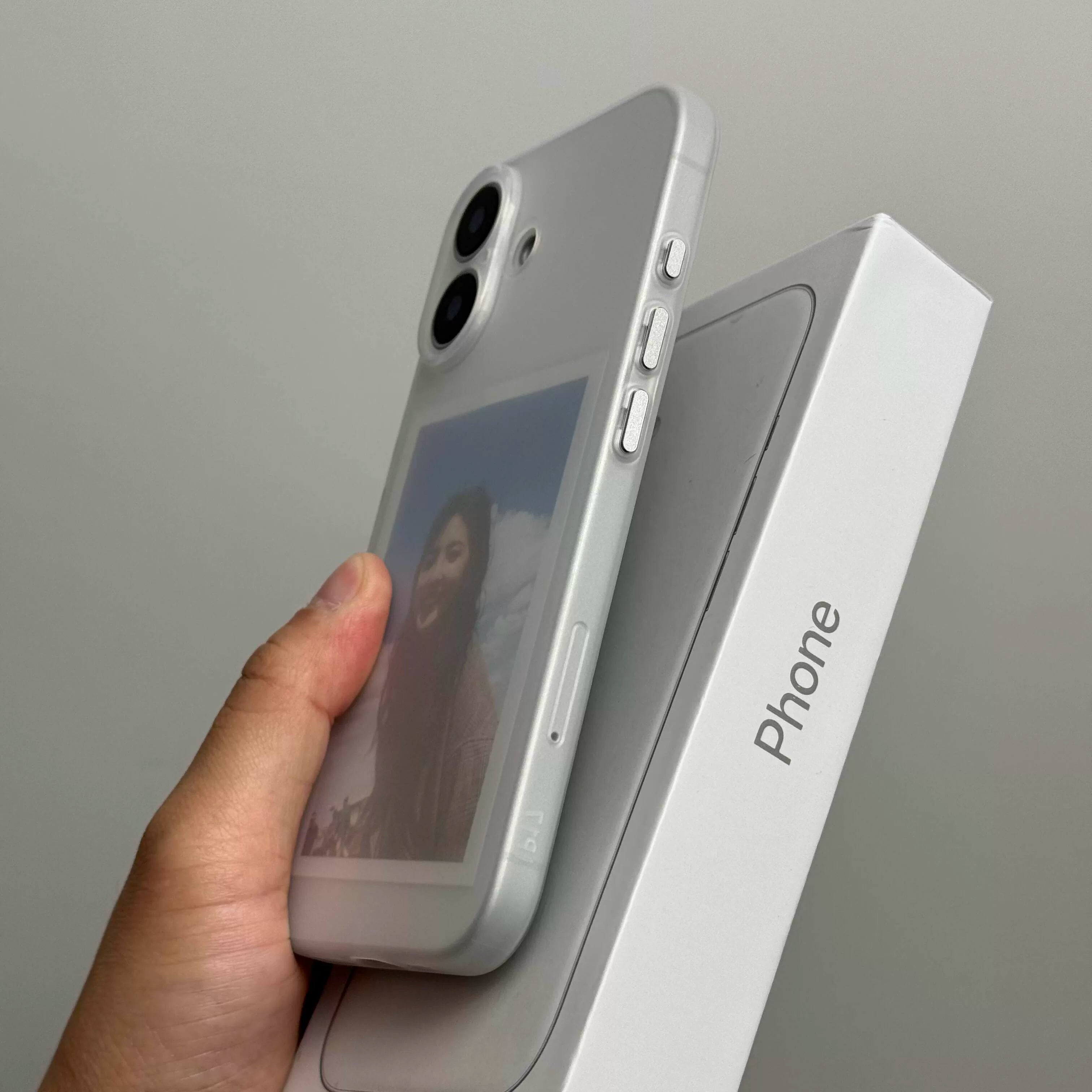 Yaxşı hiss, ultra nazik buzlu buz kimi yumşaq qabıq, Apple 17 mobil telefon qutusu üçün uyğundur 17pro yeni hava şəffaf iphone16promax soyutma 15 yüksək səviyyəli hiss 14plus metal düymələr 13 hər şey daxil 2