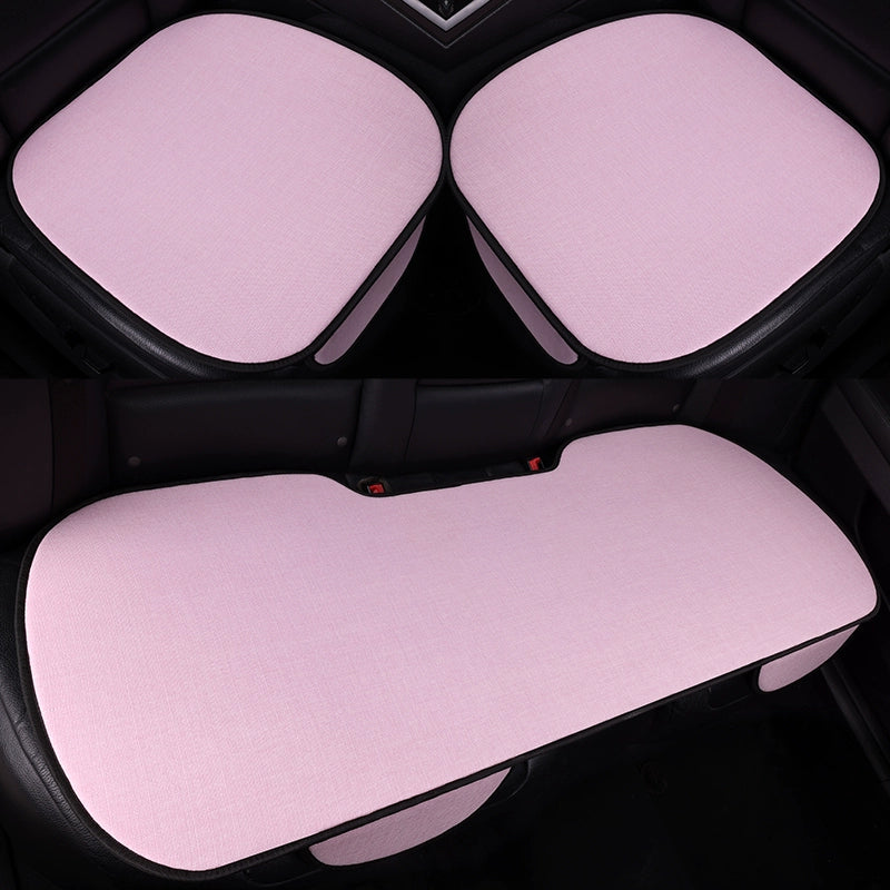 Avtomobil Yastığı Bütün İl Boyu Neytral Kətan Kiçik Bel Yay Nəfəs ala bilən Pambıq Kətan Sürüşməyən Sərin Yastıq Minimalist Oturacaq Örtüsü Oturacaq Yastığı