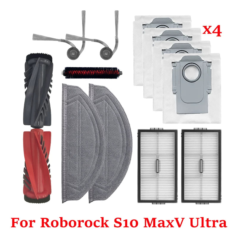 Daş roborock S10 maxv Ultra süpürgəçi aksesuarları bez toz torbası təmizləyici maye təchizatı üçün uyğundur