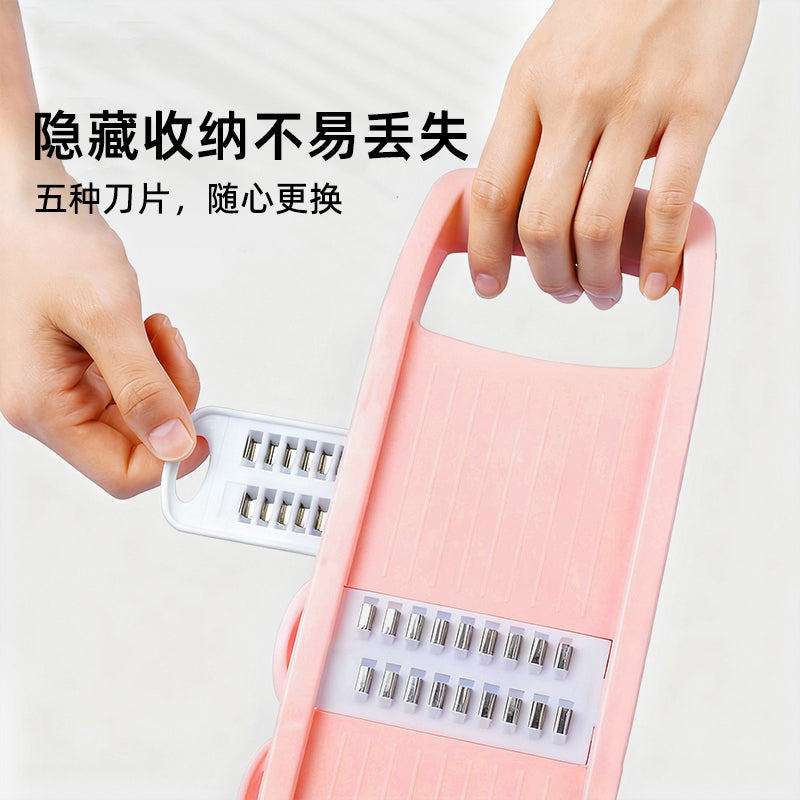 Jiang Yan'ın eyni sürtgəcli məişət mətbəxi tərəvəz sürtgəcli paslanmayan poladdan hazırlanmış kartof parçalayıcı dilimləmə artefaktı
