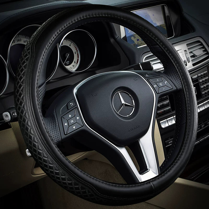 Köhnə Mercedes-Benz E300L, E260L, E200L, C180, C200, S-Class və R320 modelləri üçün dəri sükan örtüyü.