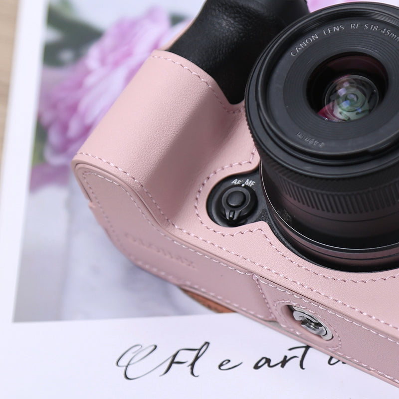 Canon R10 qoruyucu qutu R50R8R7RPR6 ikinci nəsil üçüncü nəsil R52 kamera çantası aksesuarları orijinal dəri çanta R100R50V