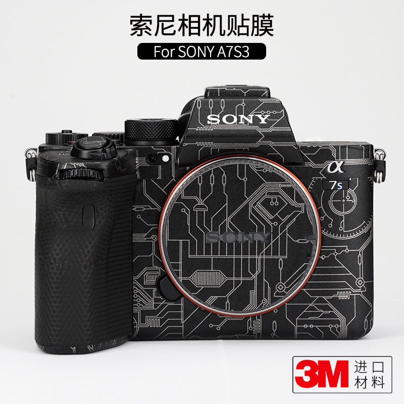 Meibendo Sony A7S3 kamera qoruyucu filmi SONY α7SIII bədən stikeri dəri kamuflyajı 3M üçün uyğundur