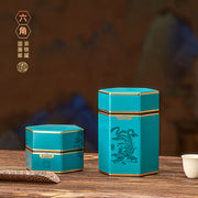 Yeni böyük və kiçik möhürlənmiş dəmir qutular qara çay yaşıl çay Longjing universal çay qutuları retro milli üslubda qablaşdırma qalay qutusu
